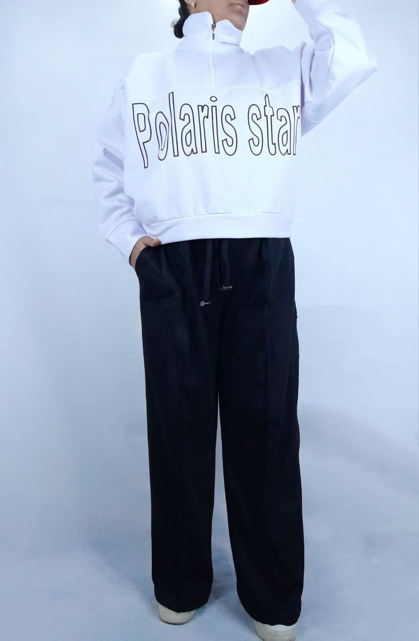  ست دورس شلوار نیم زیپ 